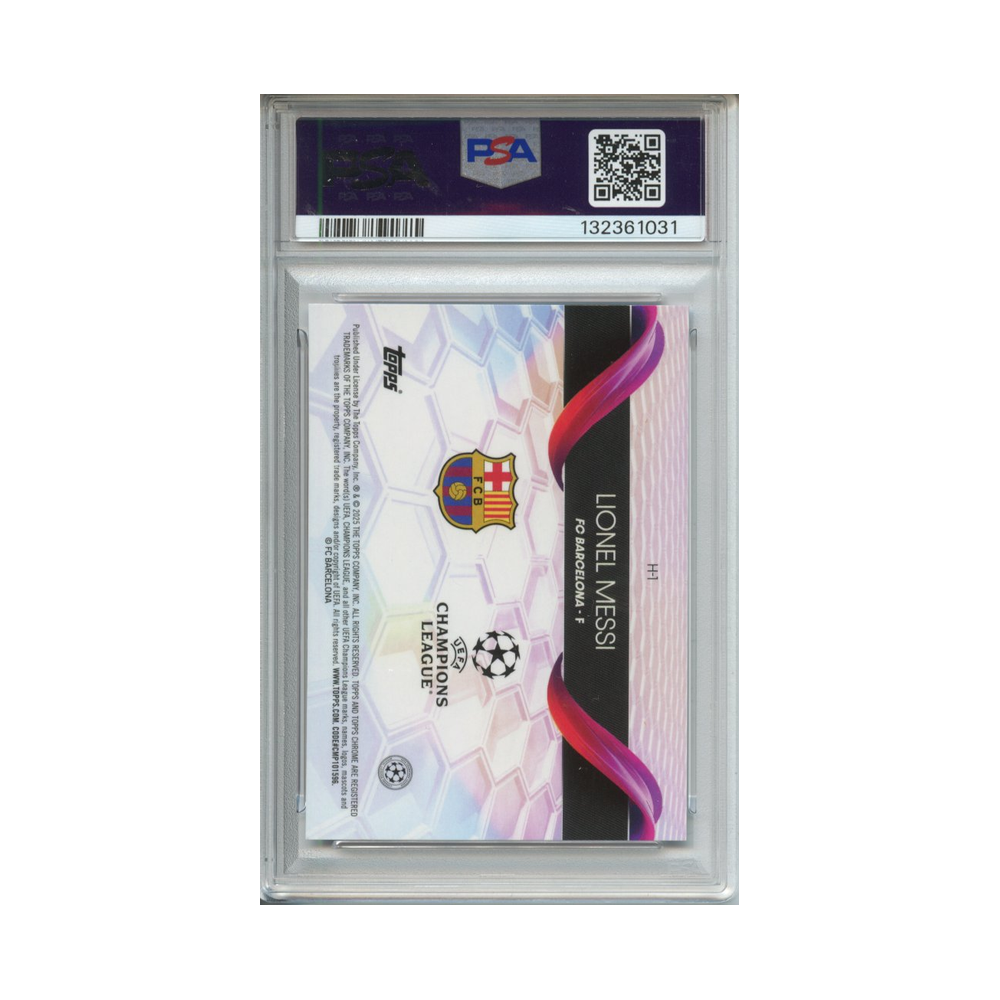 Lionel-Messi-Helix-2024-25-Topps-Chrome-UCC-PSA-10-Rückseite