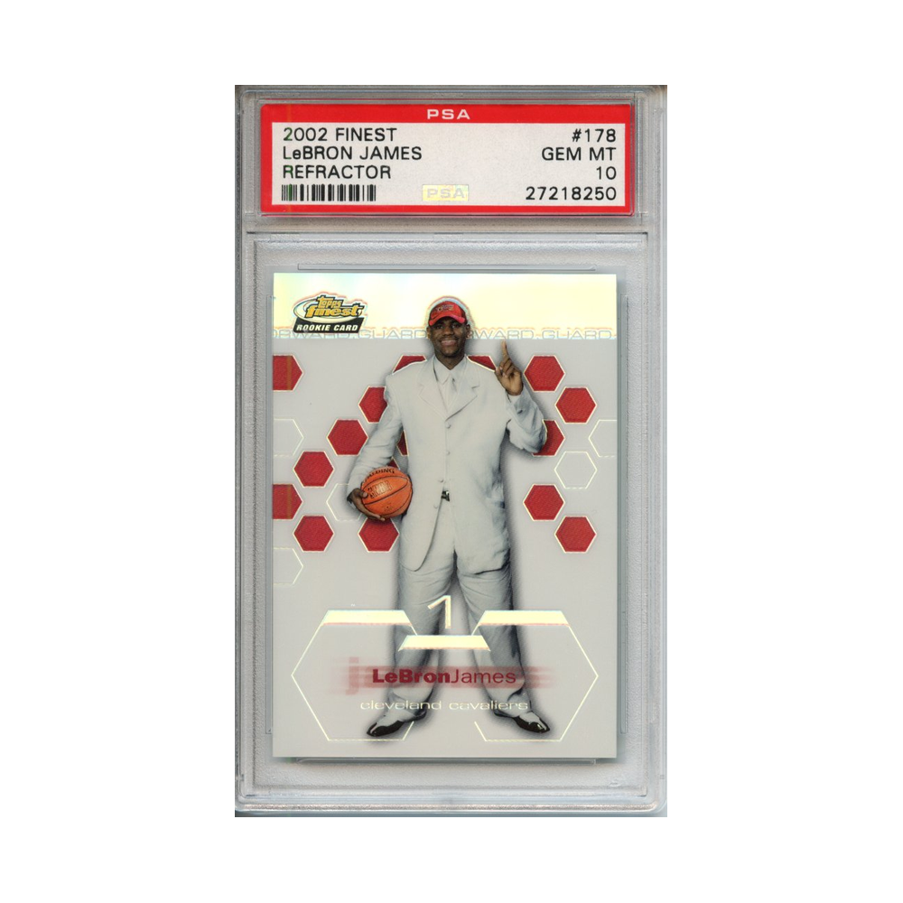 Lebron-James-Refractor-2002-Finest-PSA-10-Vorderseite