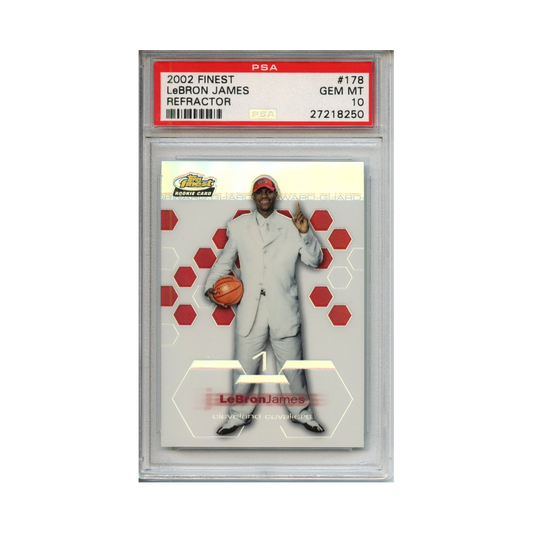 Lebron-James-Refractor-2002-Finest-PSA-10-Vorderseite