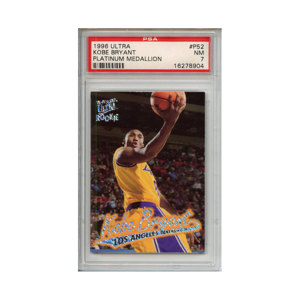 Kobe-Bryant-Platinum-Medallion-1996-Ultra-PSA-7-Vorderseite