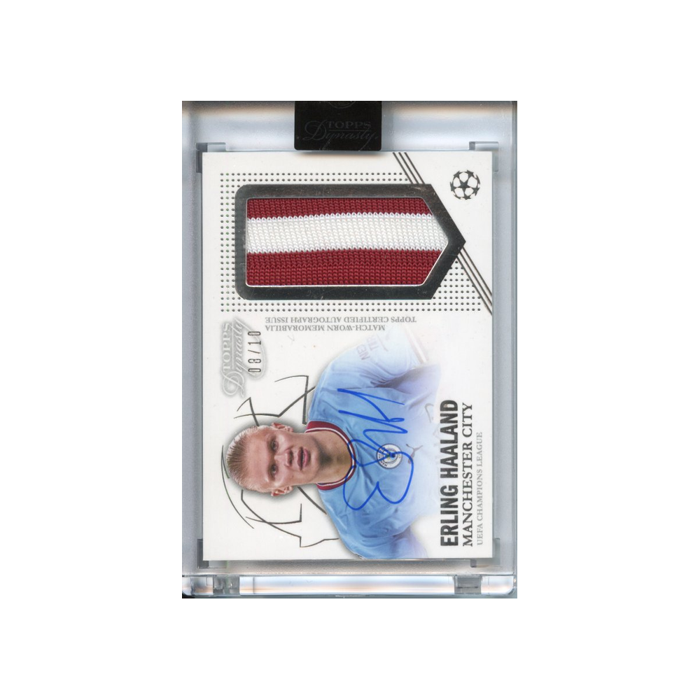 Erling-Haaland-Patch-Autograph-/10-2022-Topps-Dynasty-Vorderseite