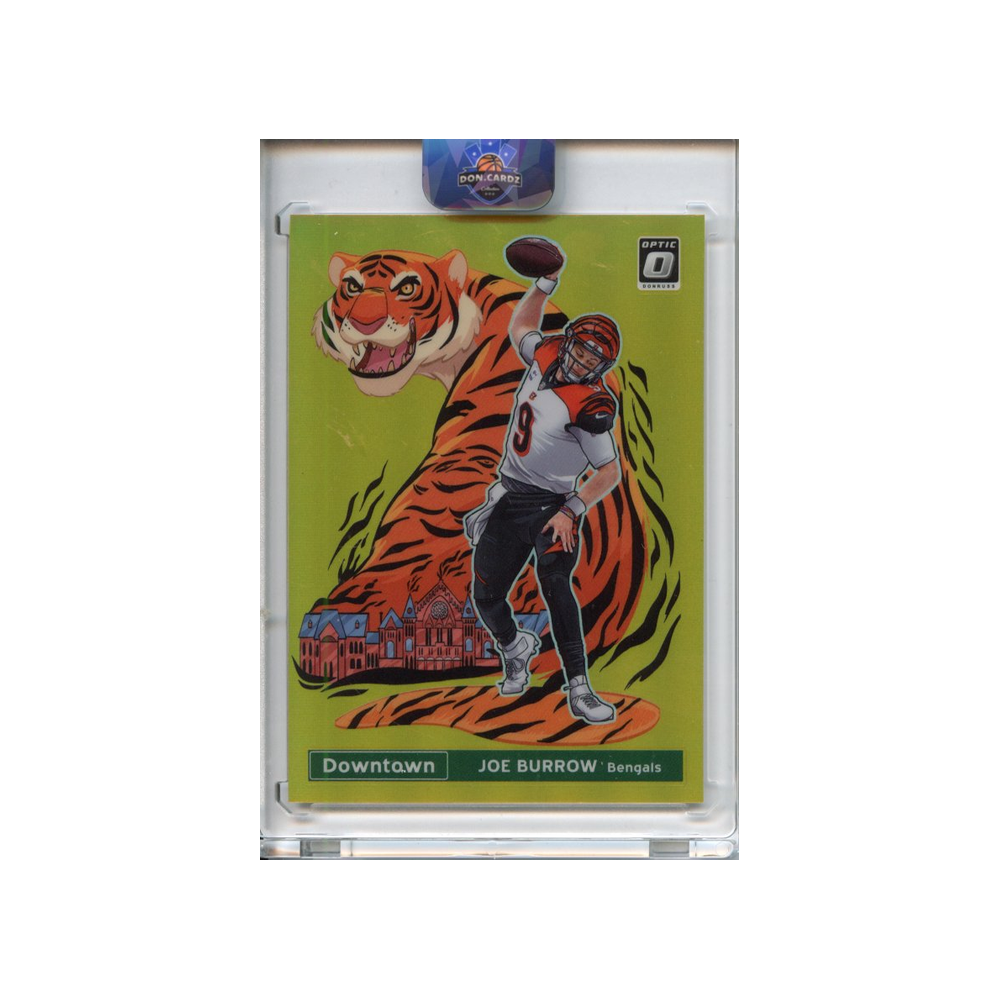 Joe-Burrow-Gold-Downtown-/10-2021-Donruss-Optic-Vorderseite