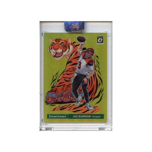 Joe-Burrow-Gold-Downtown-/10-2021-Donruss-Optic-Vorderseite