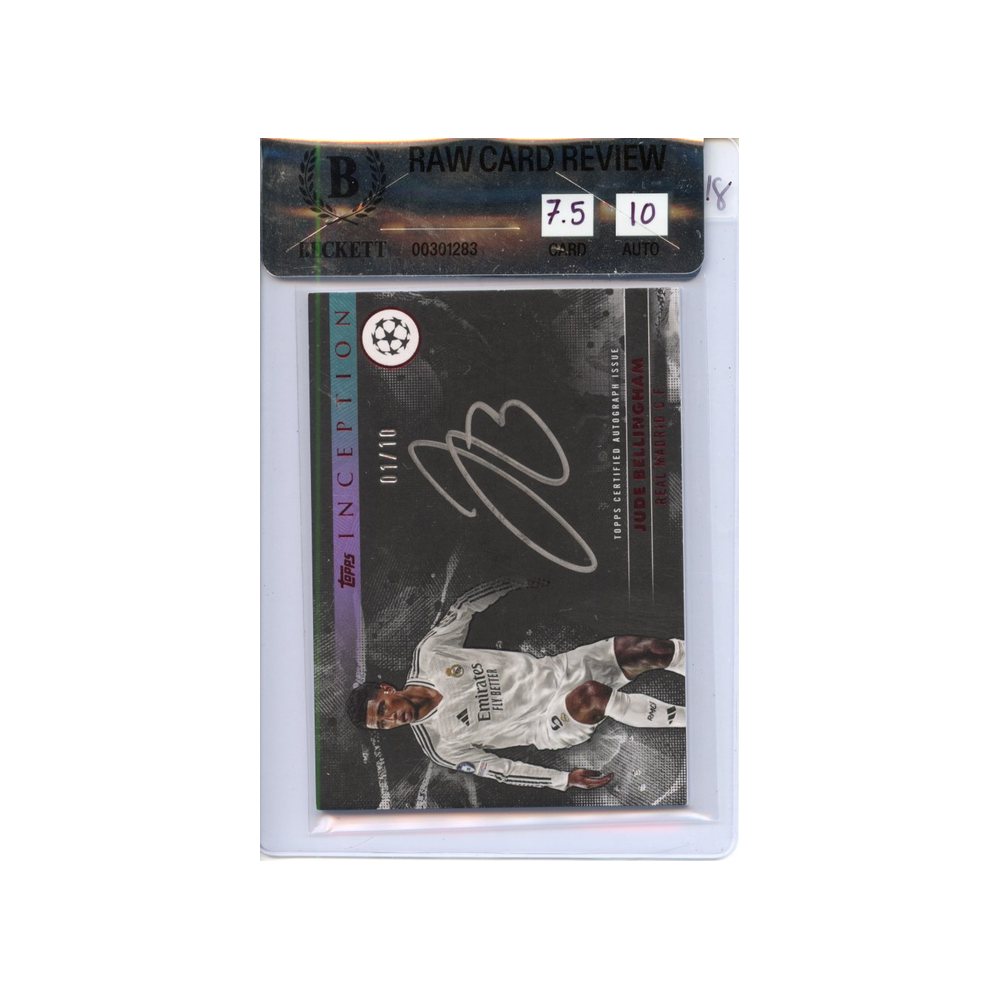 Jude-Bellingham-Silver-Signings-/10-2024-Topps-Inception-BGS-7,5/10-Vorderseite
