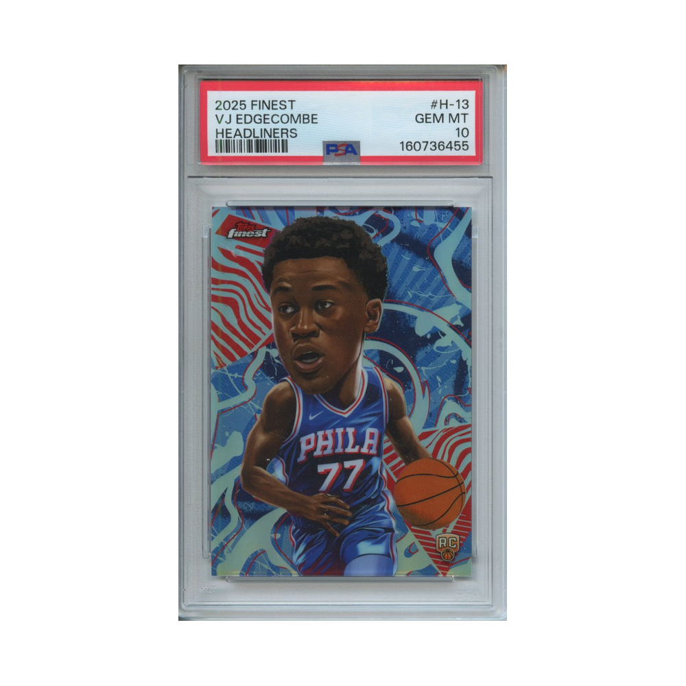 VJ Edgecombe Headliners 2025 Finest PSA 10
