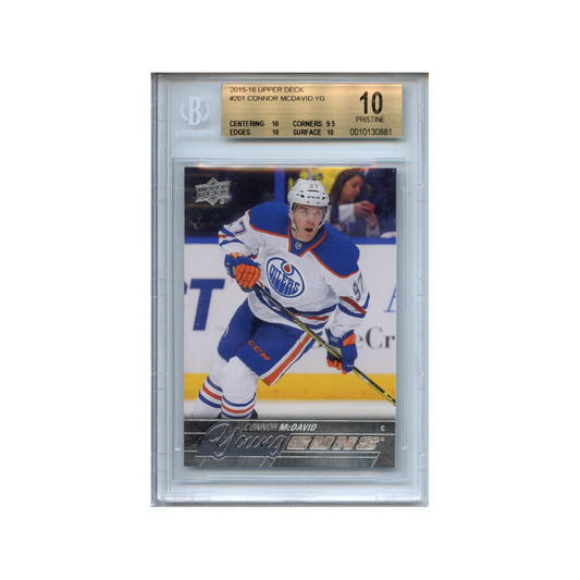 Connor-McDavid-Young-Guns-2015-16-Upper-Deck-BGS-10-Vorderseite