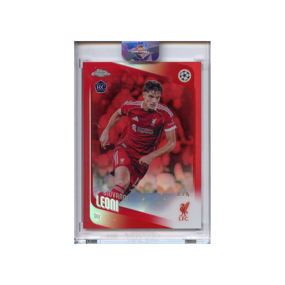 Giovanni-Leoni-Red-/5-2025-Topps-Chrome-Vorderseite