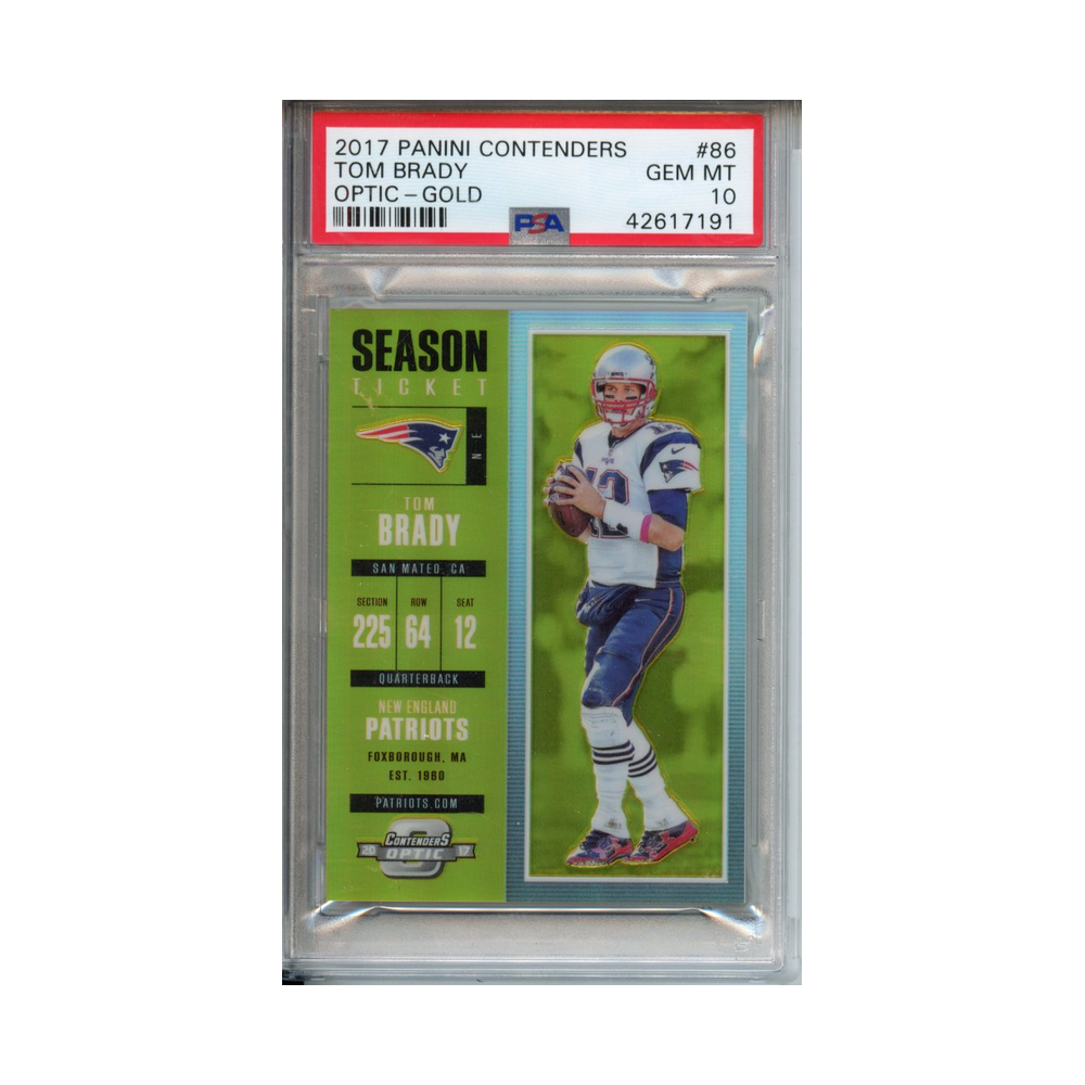 Tom-Brady-Optic-Gold-2017-Panini-Contenders--PSA-10-Vorderseite