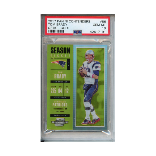 Tom-Brady-Optic-Gold-2017-Panini-Contenders--PSA-10-Vorderseite
